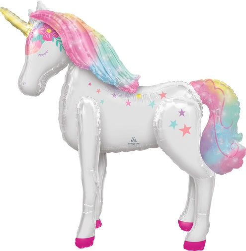 Enchanted Unicorn Gliding (Airwalker) Balloon, 46 inch