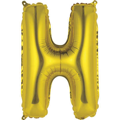 Gold Letter Foil 14'' Air-Filled Balloon Letters