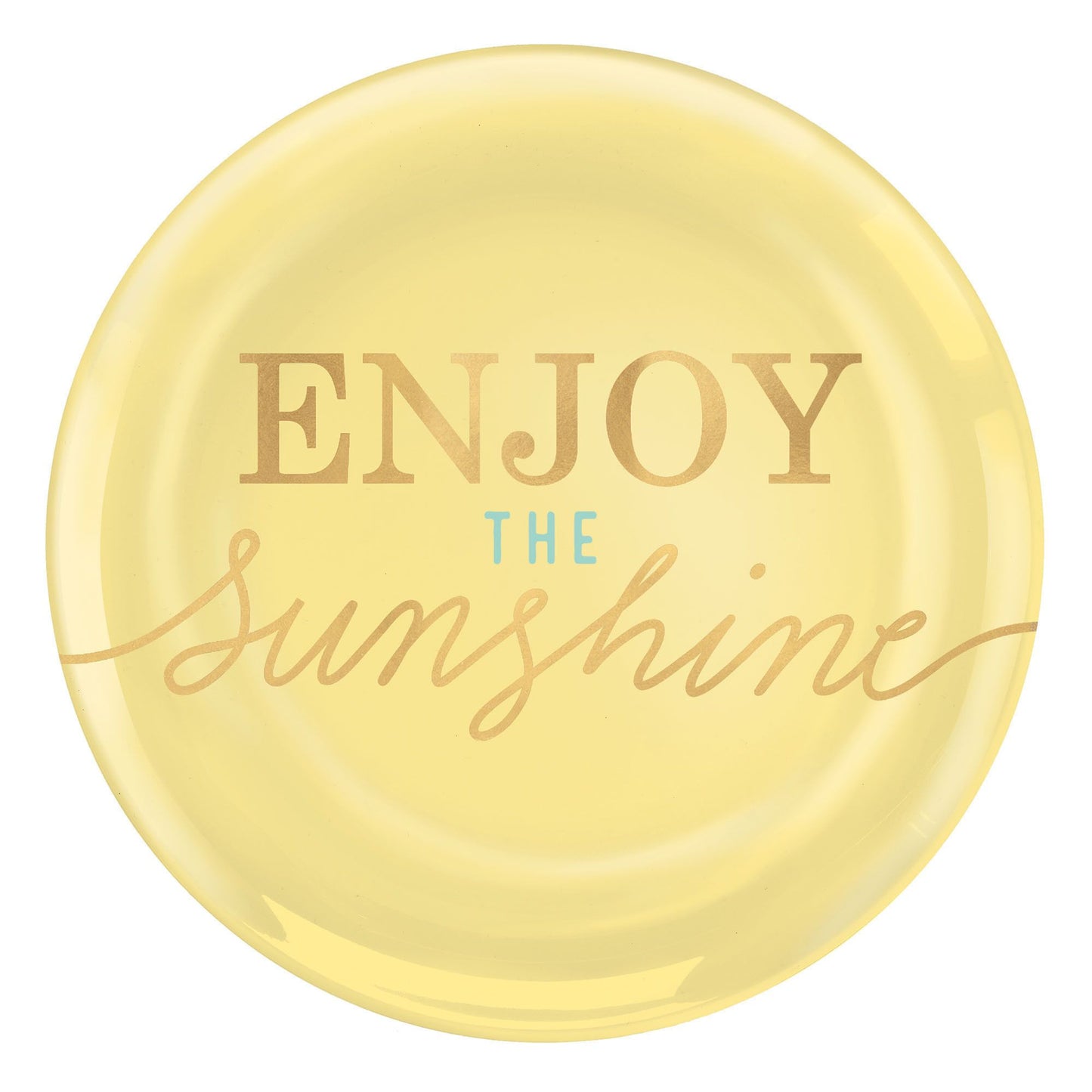 Enjoy the Sunshine Coupe Plates, 7 1/2"