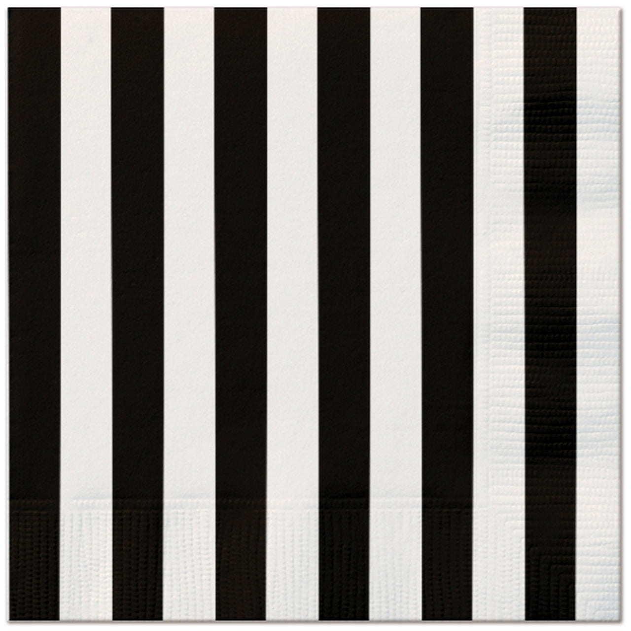 Black Stripe Lunch Napkins, 7in, 16ct