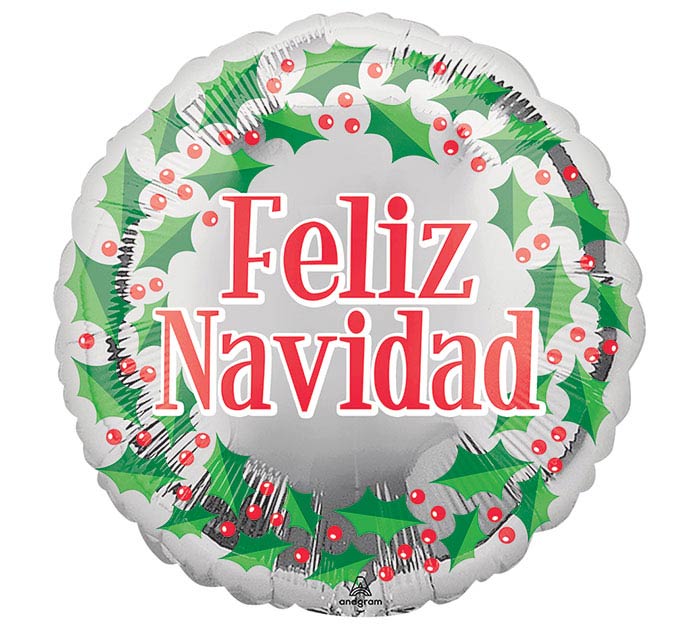 Feliz Navidad, 18” Balloon*
