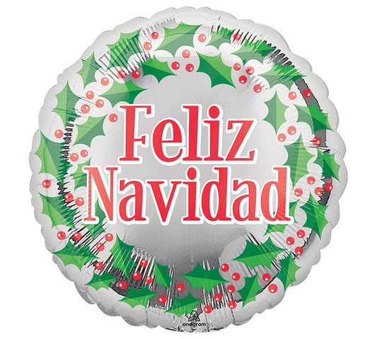 Feliz Navidad, 18” Balloon*