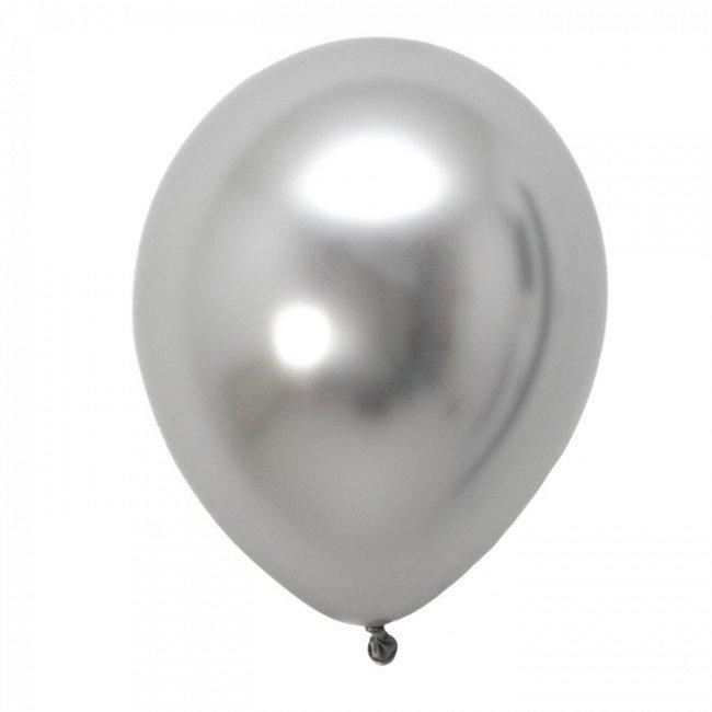 Helium Filled Chrome 11'' Latex Balloons