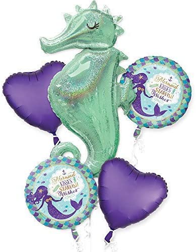MERMAID WISHES SEAHORSE Balloon Bouquet