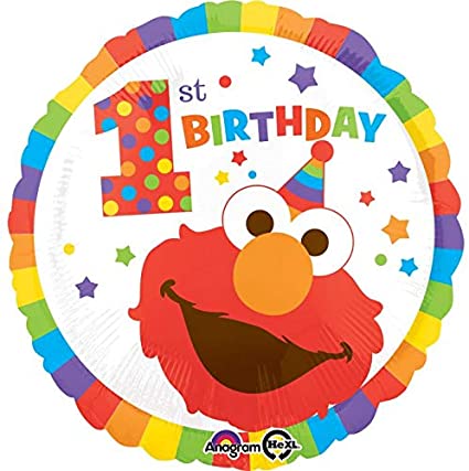 Elmo 1st. Birthday Balloon 18''