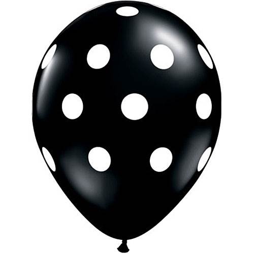 Polka Dot Red & Black Latex