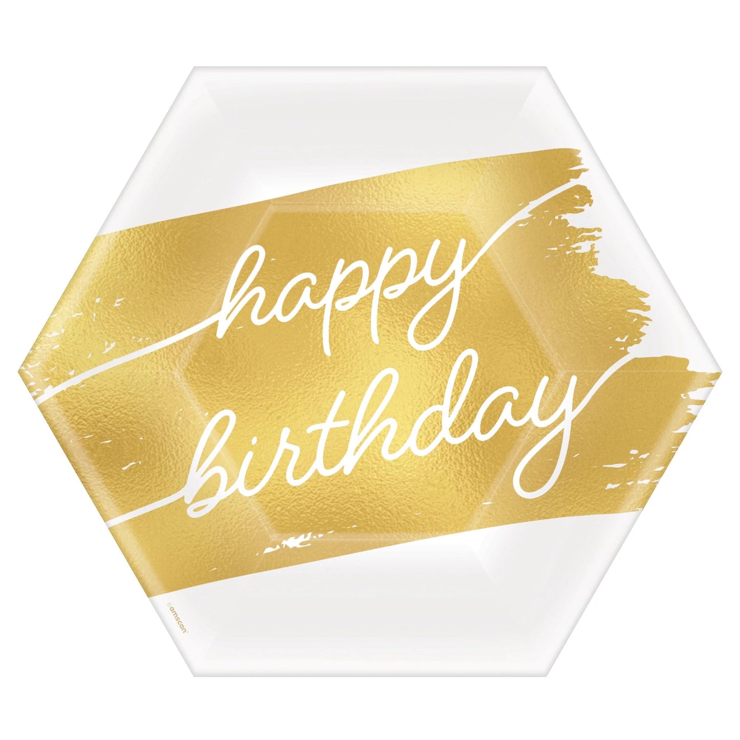Golden Plate  Birthday Happy Birthday