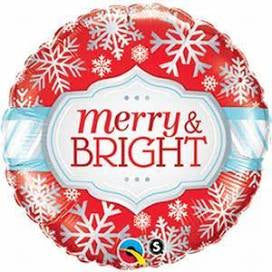 Merry and Bright, 18” Balloon*