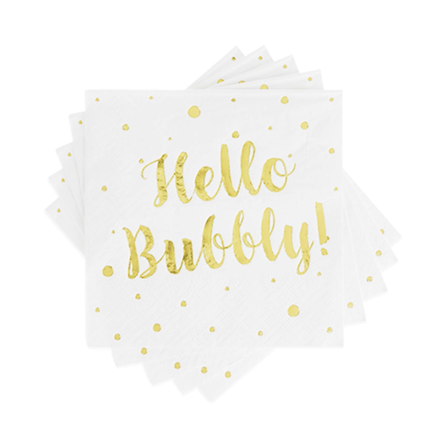 Hello Bubbly Cocktail Napkin