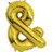 Gold Letter Foil 14'' Air-Filled Balloon Letters