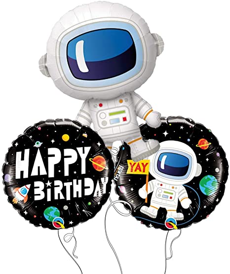 Astronaut Mylar Balloon Bouquet 3pc.