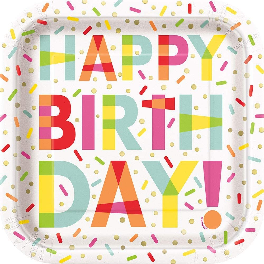 9" Donut Party Plates, 8ct