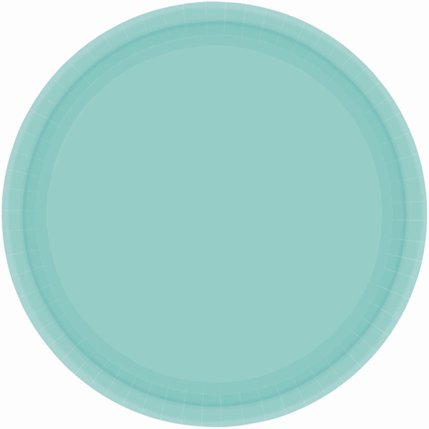 Robin's-egg Blue Paper Plates, 9"