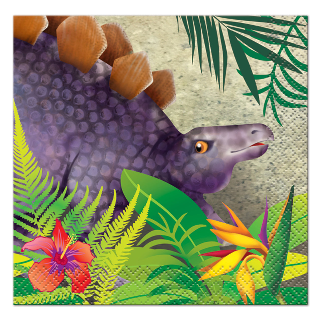 Dinosaur Beverage Napkins, 5in, 16ct