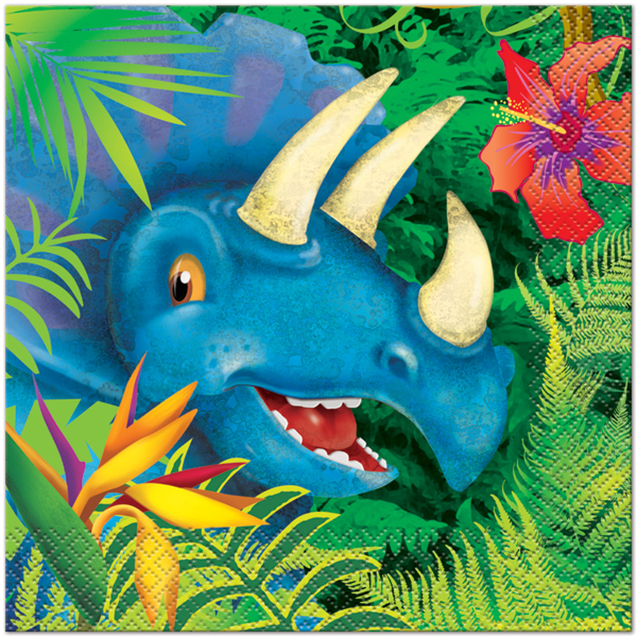 Dinosaur Lunch Napkins, 7in, 16ct