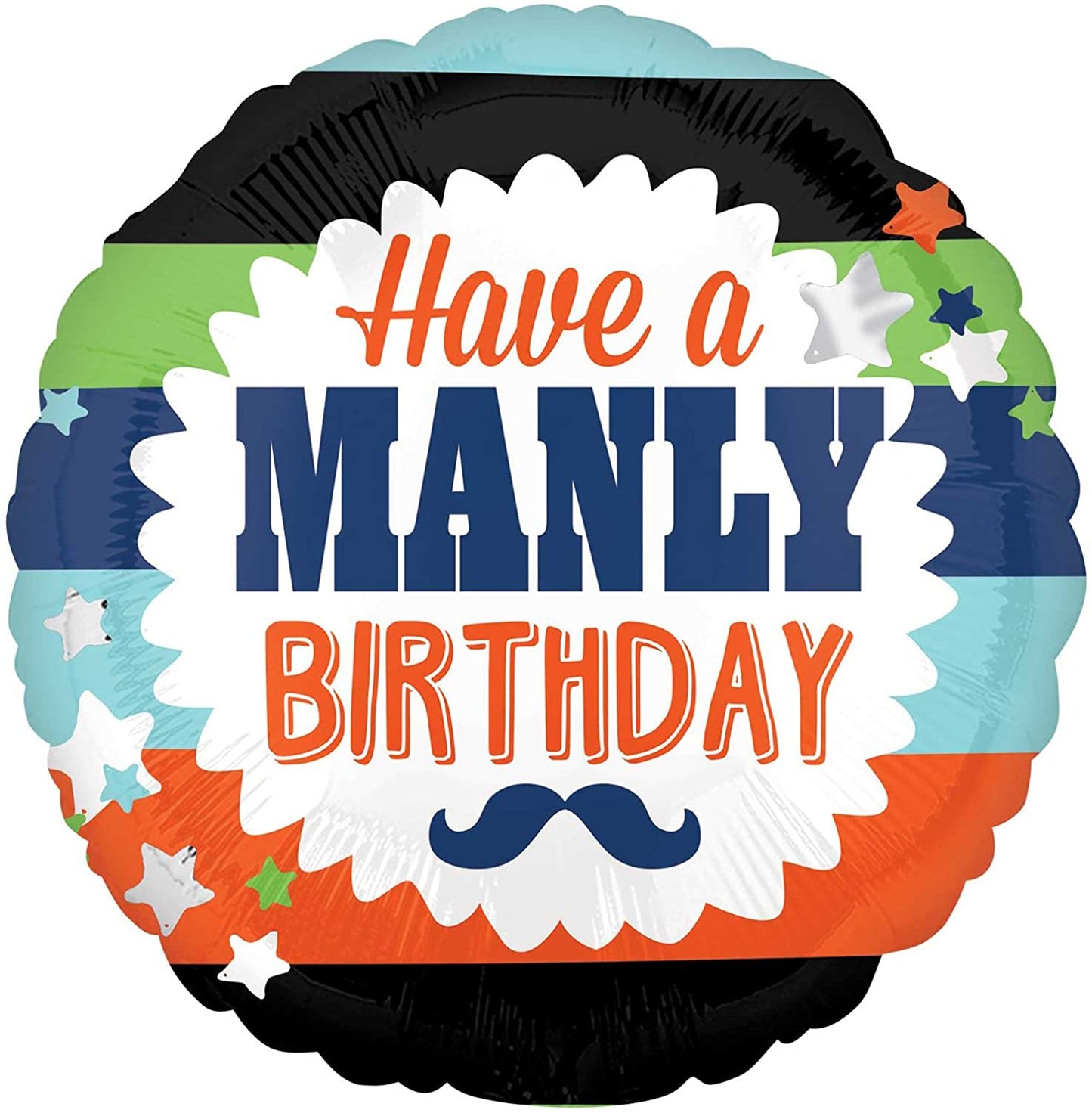 Have a Manly Birthday, 18" Balloon*