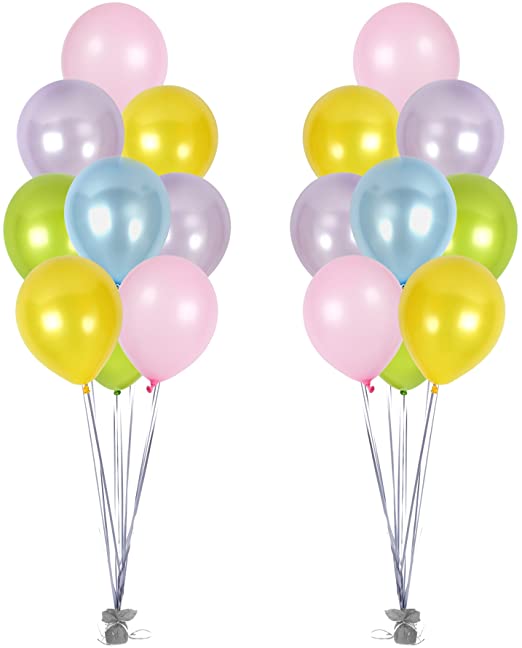 Easter Double 18pc Balloon Bouquet W/ Weight