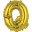 Gold Letter Foil 14'' Air-Filled Balloon Letters