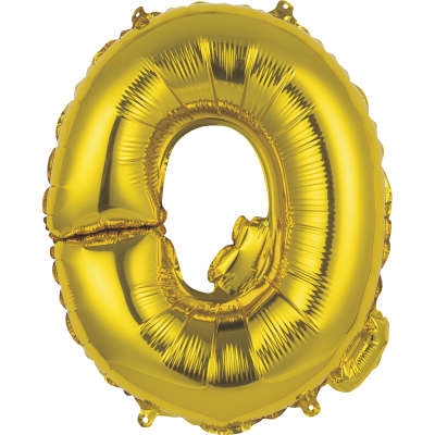 Gold Letter Foil 14'' Air-Filled Balloon Letters