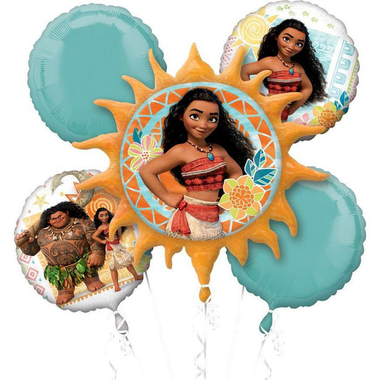 Moana Balloon Bouquet 5pc