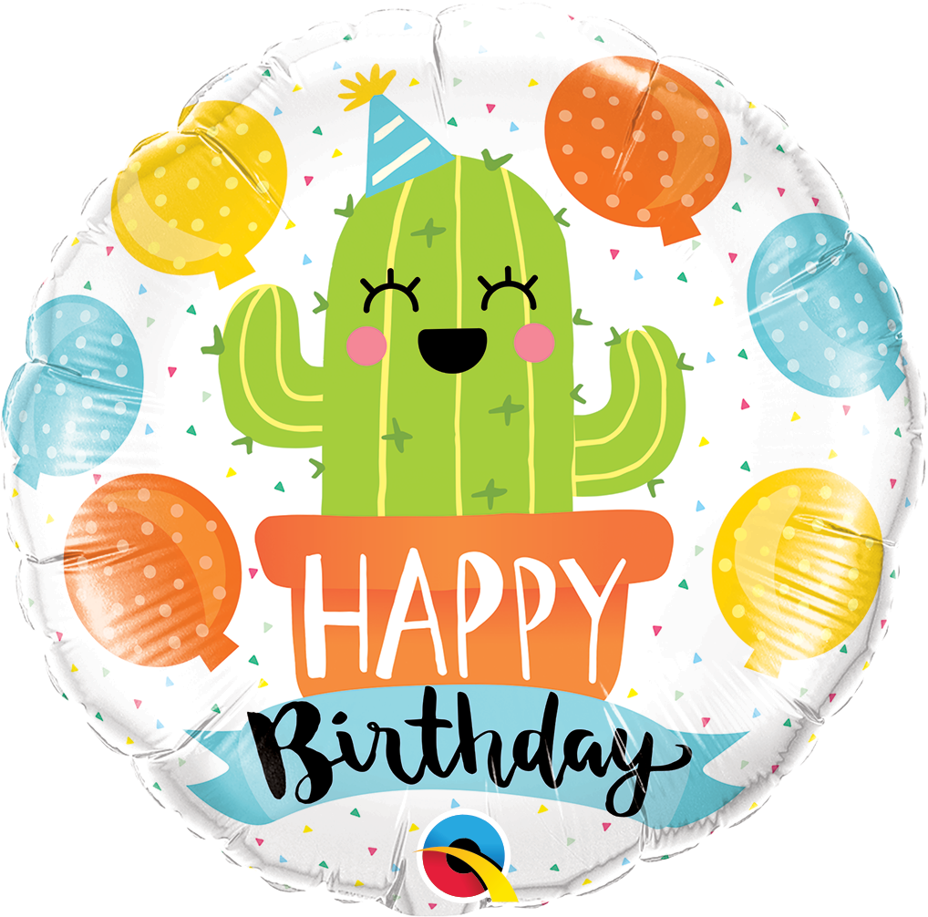 Cactus Party Foil 18'' Balloon