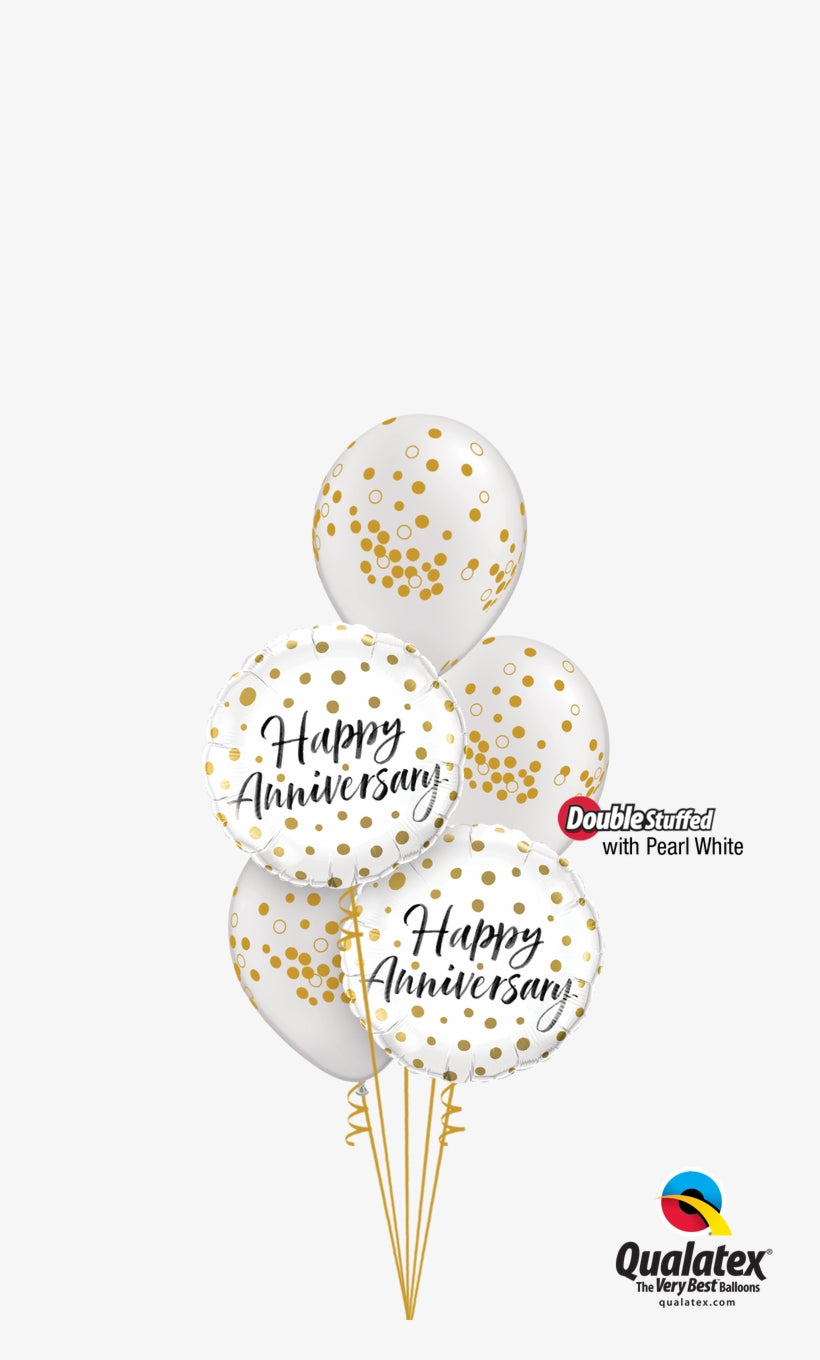 Anniversary Polka Dotted Bouquet 5pc.