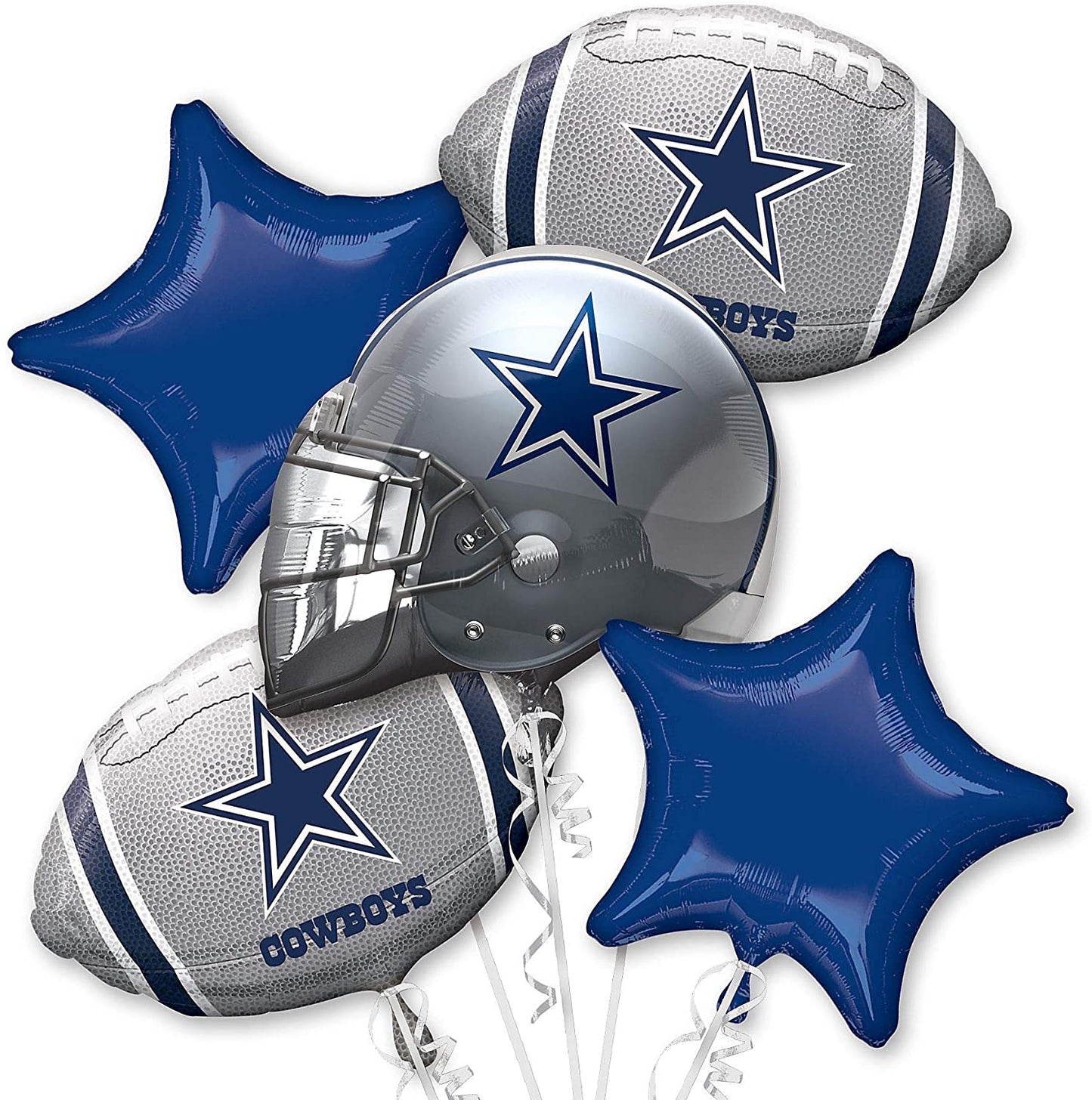 Dallas Cowboys Balloon Bouquet Deluxe 5pc