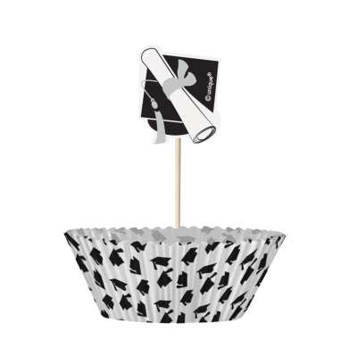 Graduation Cupcake Kit 24pc