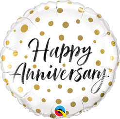 Happy Anniversary Polka Dot, 18"