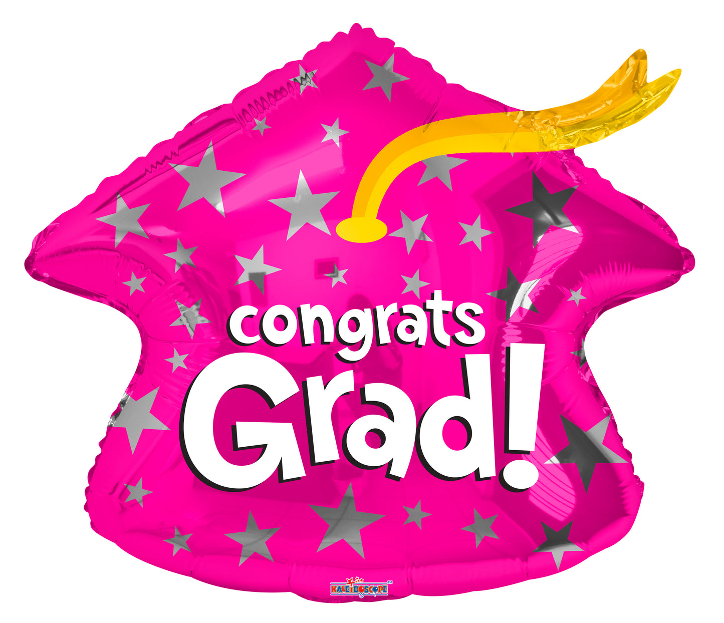 18" Pink Congrats Grad Cap Balloon*