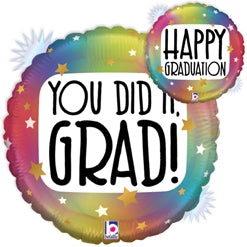 Grad Opal Holographic You Did It Balloon*
