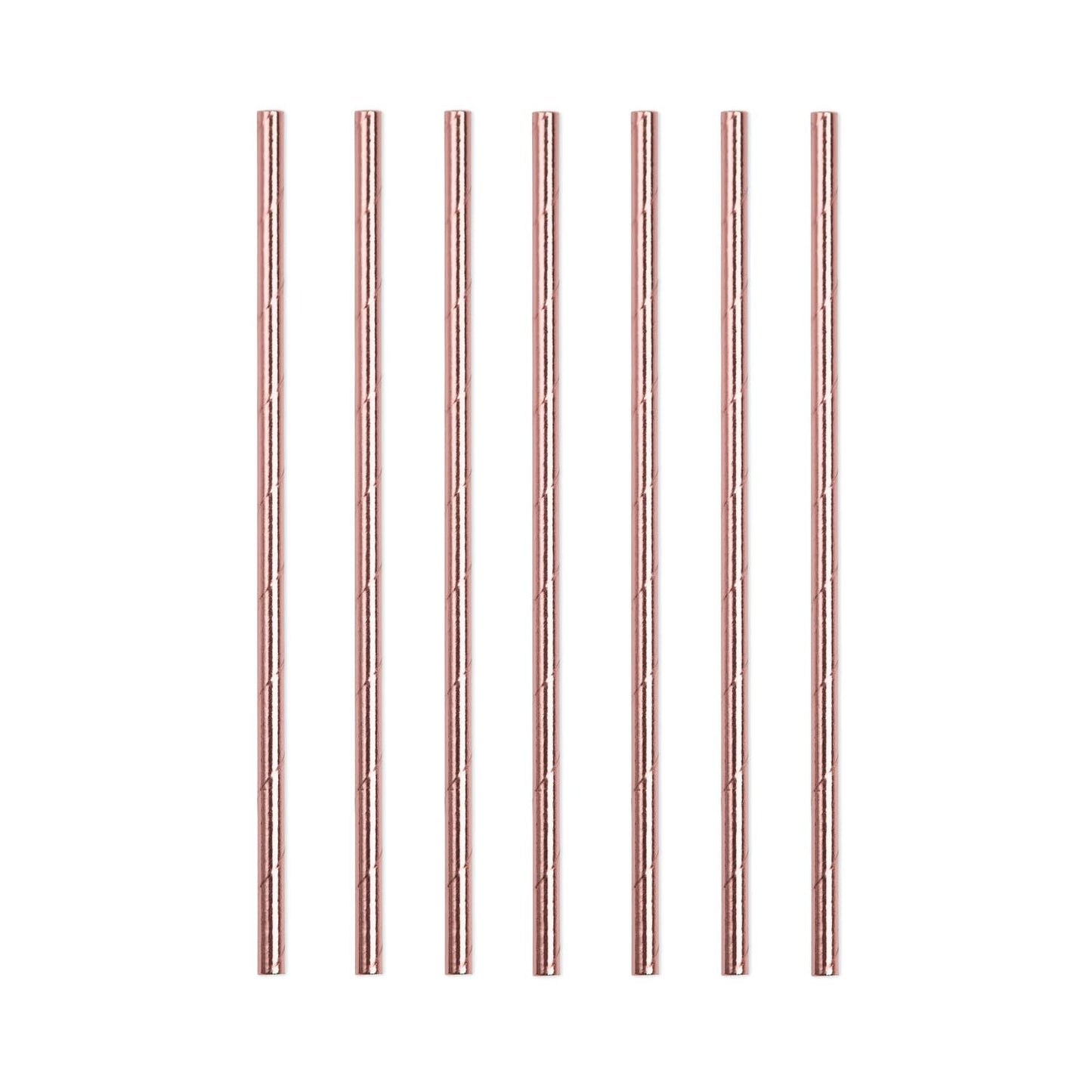 24 Rose Gold Straws