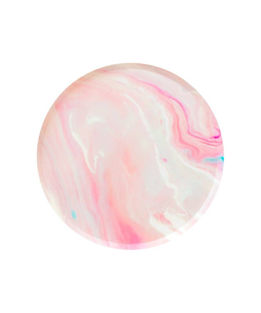 Marble Pattern Swirl Plates