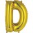 Gold Letter Foil 14'' Air-Filled Balloon Letters