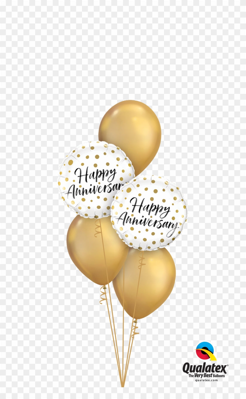 Anniversary Small Dotted Bouquet 5pc Latex