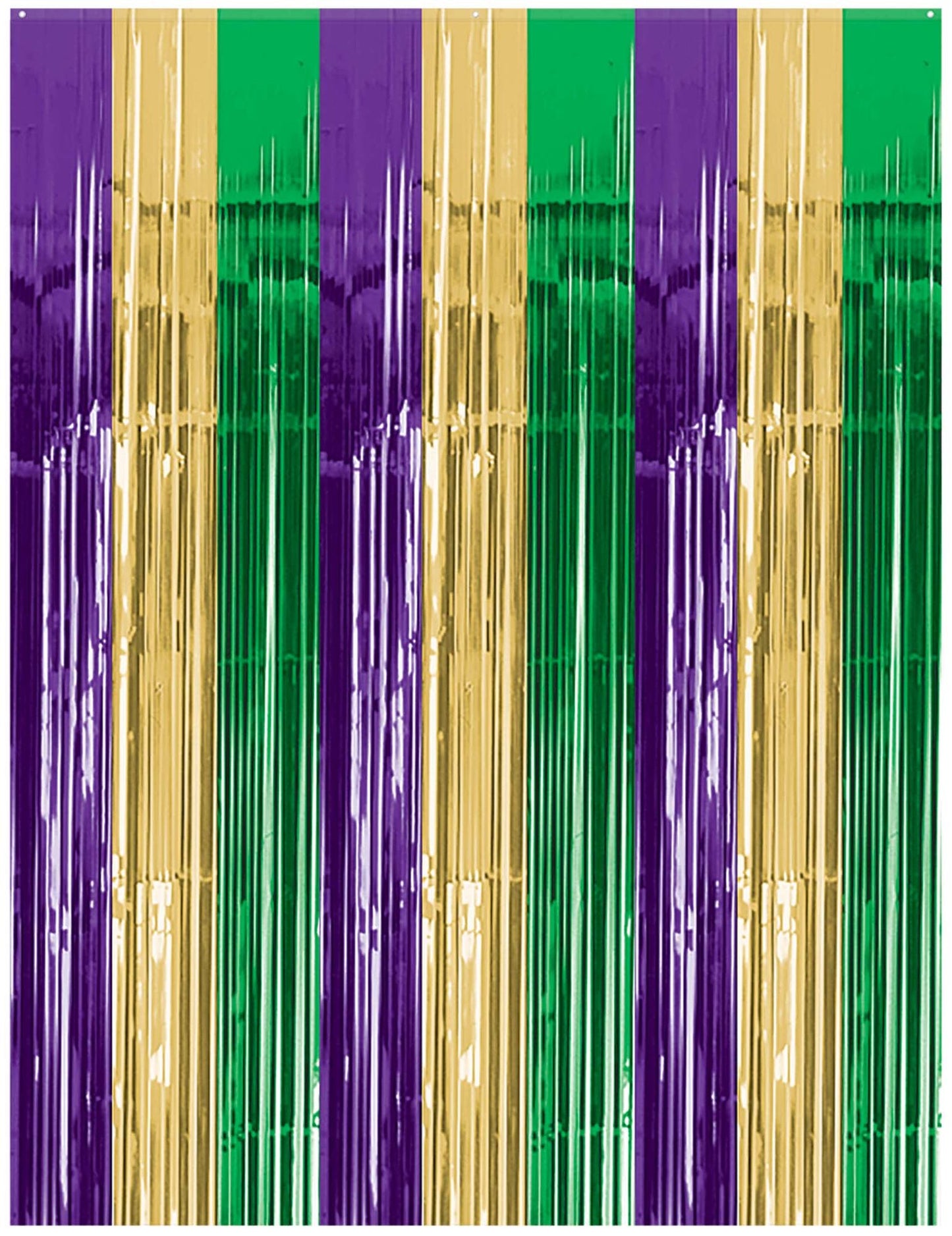 Metallic Mardi Gras Fringe Doorway Curtain
