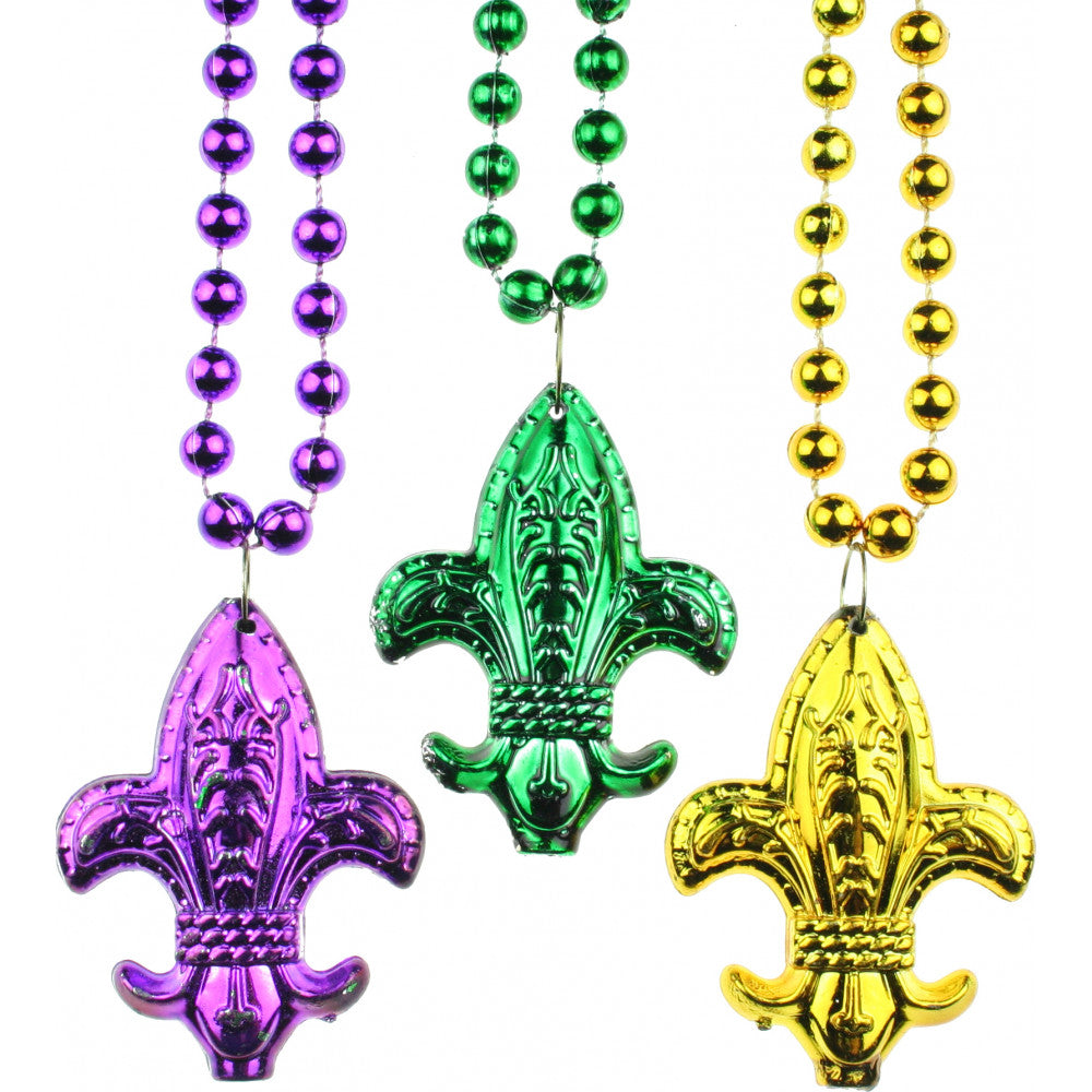 Fleur de Lis Beads: Medium