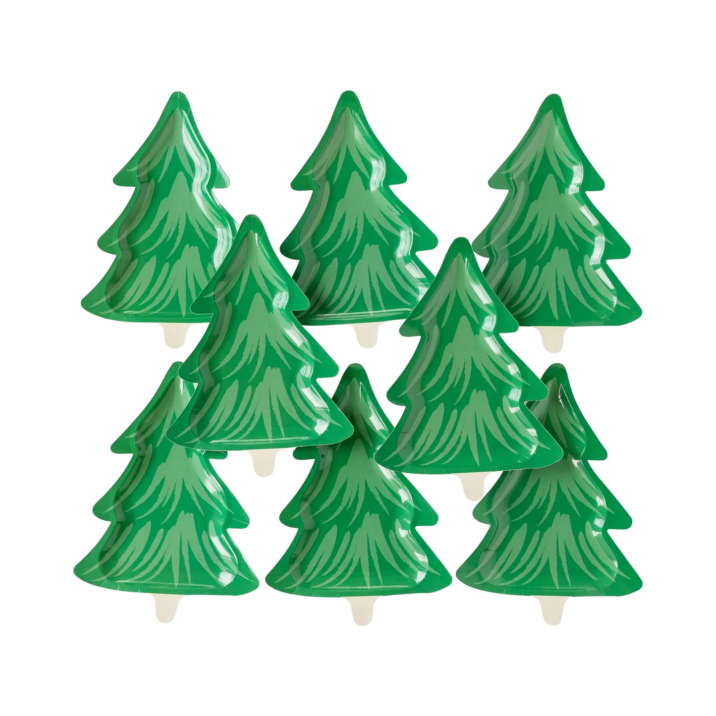 Cozy Lodge Tree Shaped Plates, Set of 8*