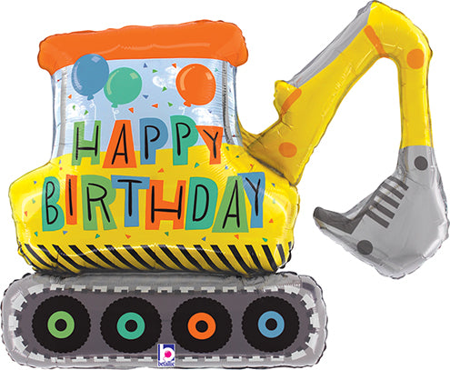 Birthday Construction Excavator, 31"