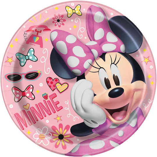 Minnie Mouse Party Plates, 8ct