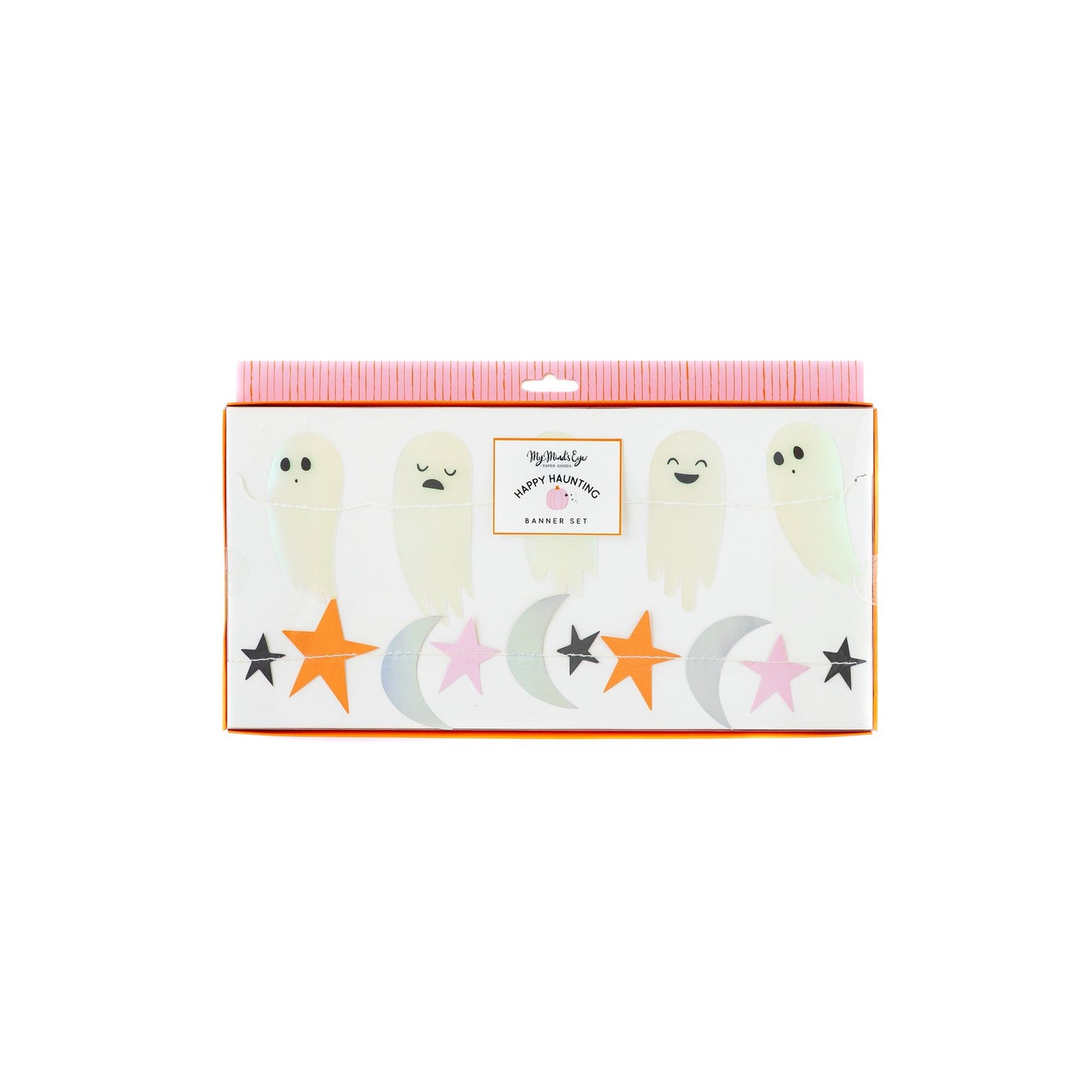 HAPPY HAUNTING IRIDESCENT MINI BANNER SET