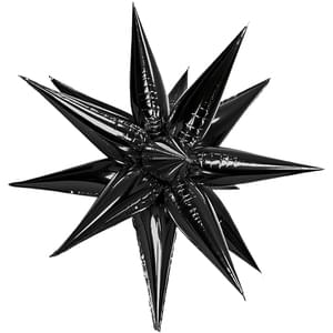 Air-Filled Starburst Balloons, 3D Star Foil