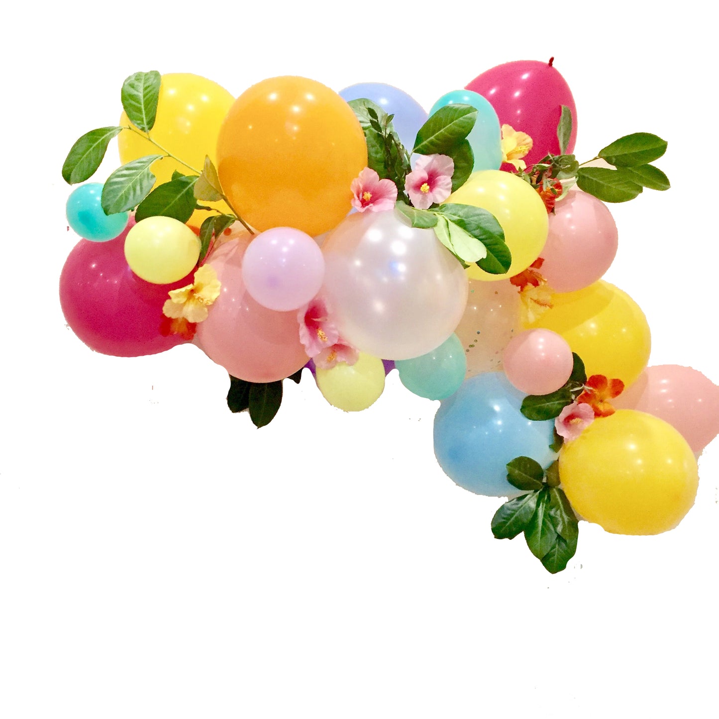 Luau Aloha  BALLOON GARLAND ( TO GO NO INSTALL)