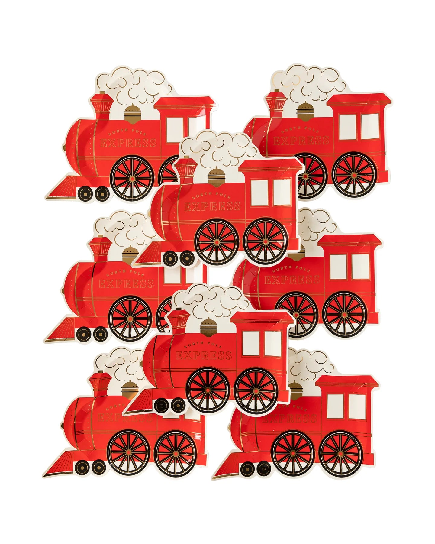 North Polar Express Train 11" Plates, 8 Count*