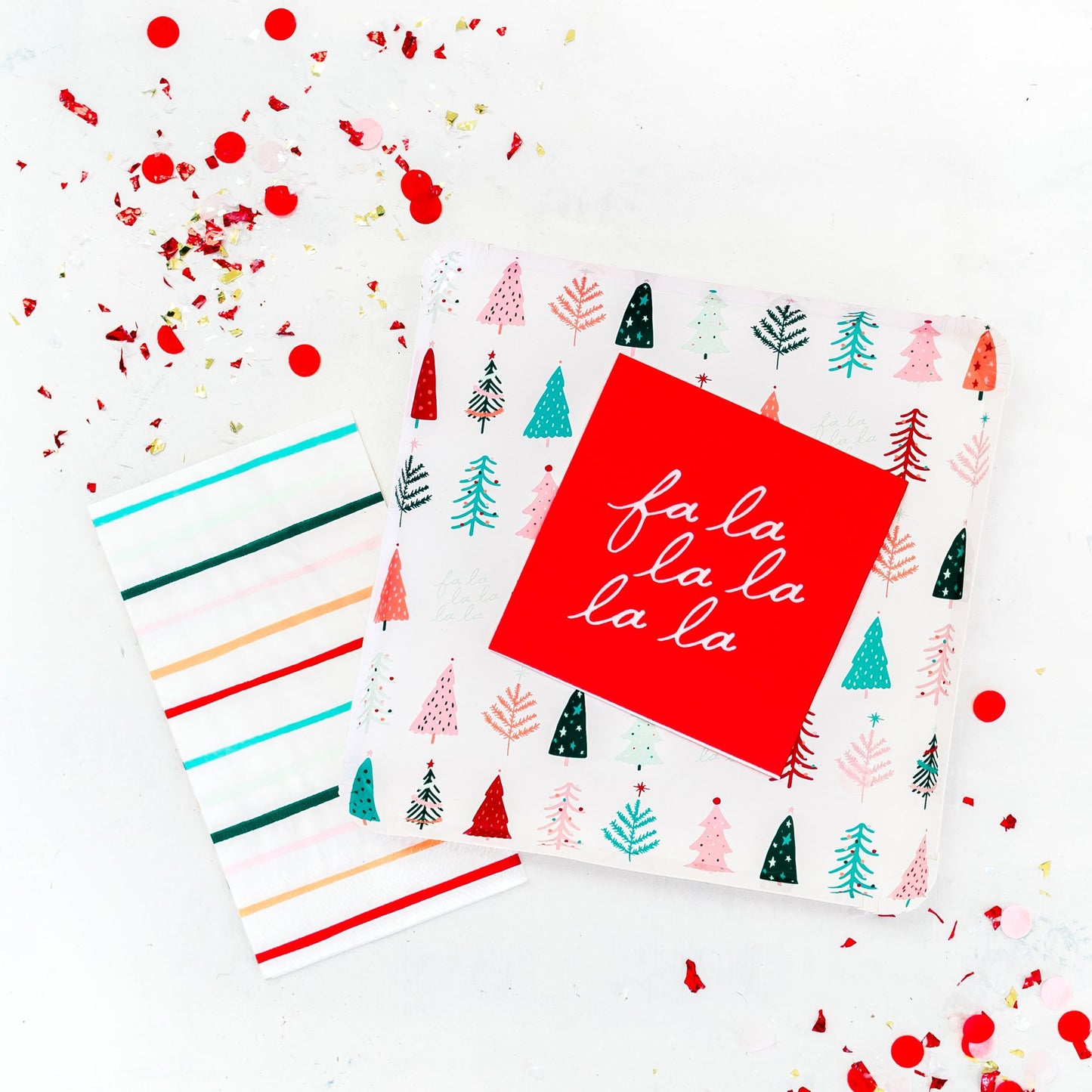 Oui Party Fa La La Cocktail Napkin