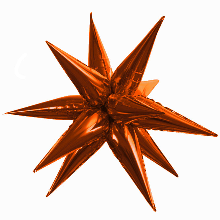 Air-Filled Starburst Balloons, 3D Star Foil