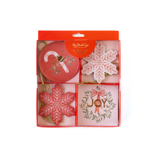 Pink Snowflake Gift Tags*