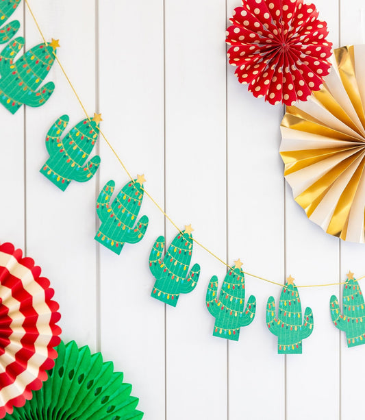 CHRISTMAS CACTUS BANNER