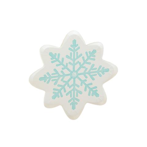 Blue Snowflake 8 inch Plate