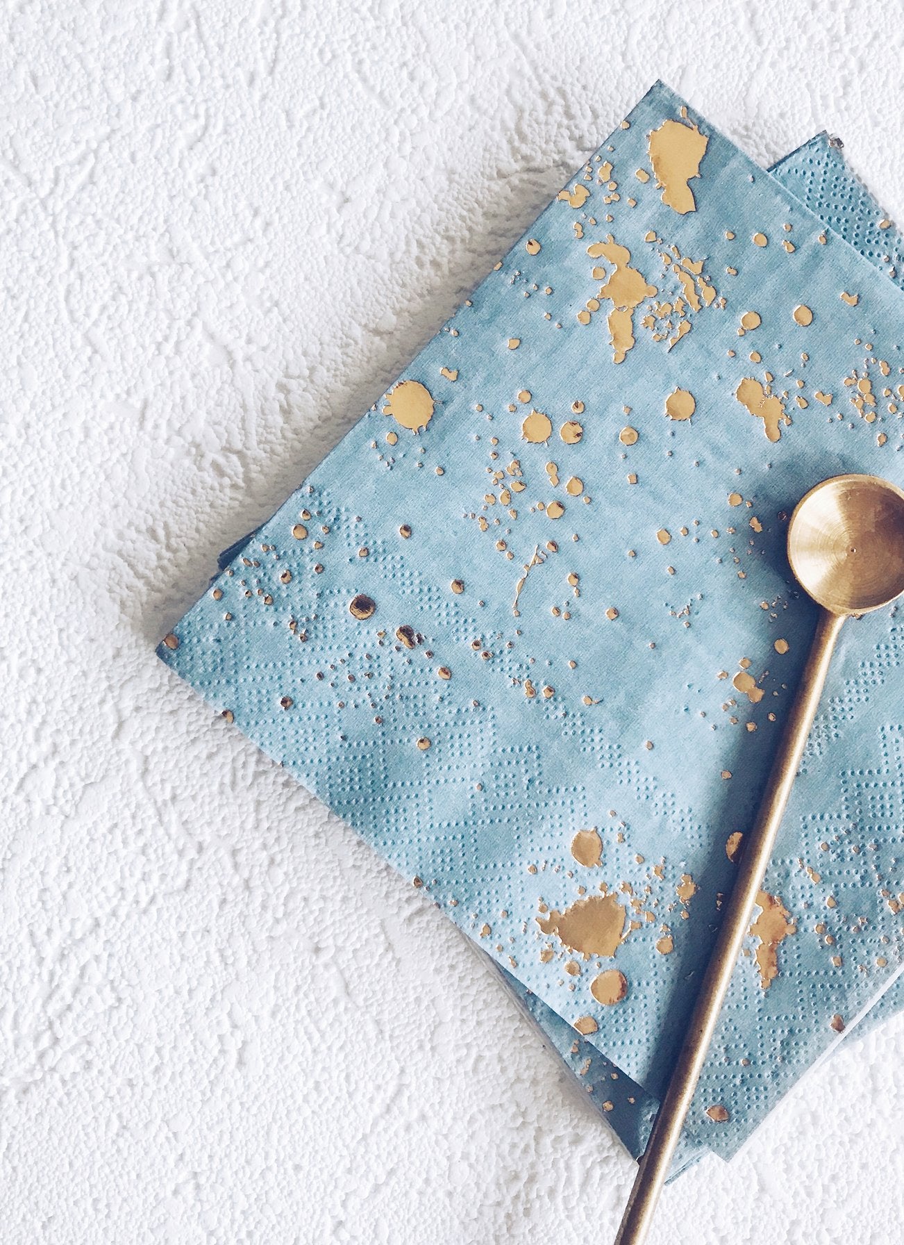 Blue Splash Lunch Paper Napkins